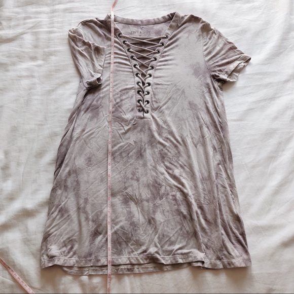 ⭐️AEO S&S Lace-Up Tie Dye Tee⭐️ - Picture 5 of 6